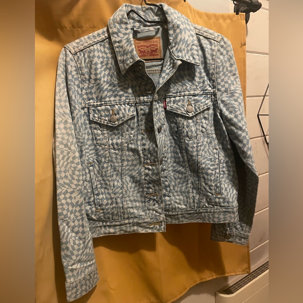 Levi's Light Blue Patterned Women's Denim Jacket